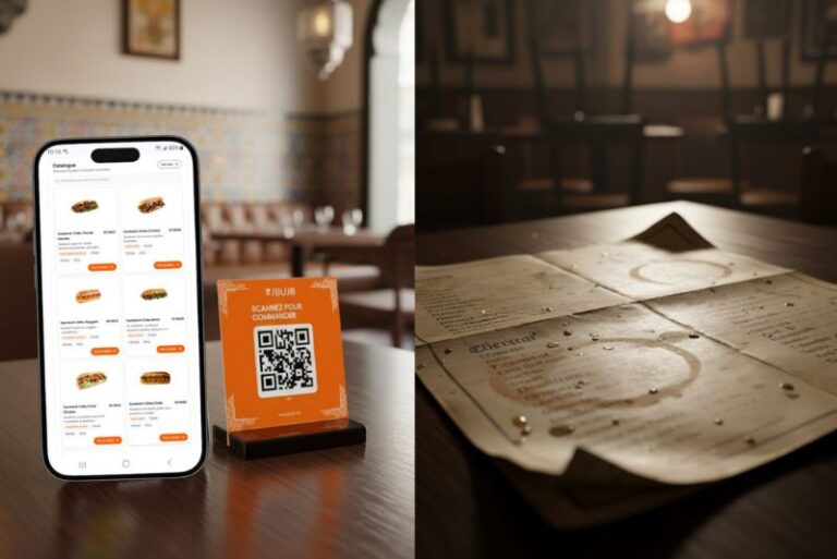 Qr code menu vs papper menu
