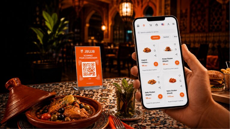 Digital menu Morocco