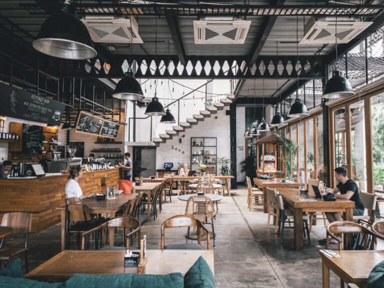Restaurant interior Morocco with traditional decor